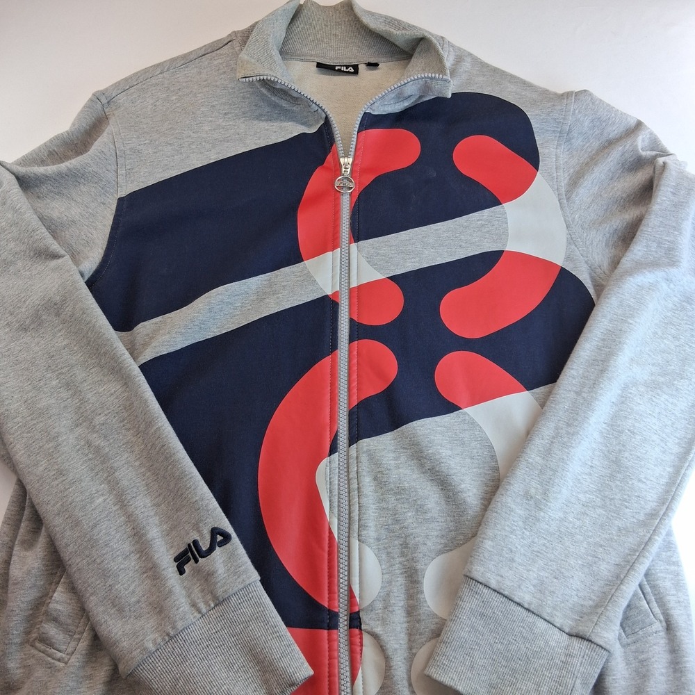 FILA Men's  Track Jacket XXL Full-Zip Cotton Blend Activewear